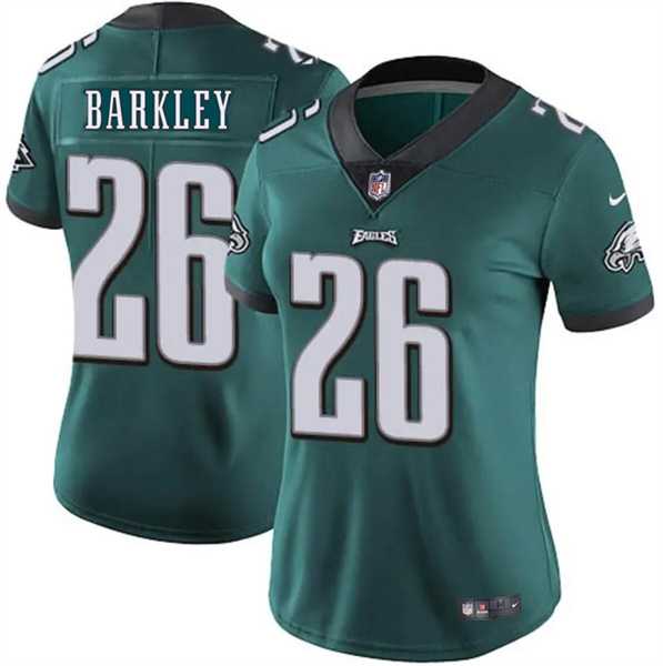 Women%27s Philadelphia Eagles #26 Saquon Barkley Green Vapor Untouchable Limited Stitched Football Jersey Dzhi